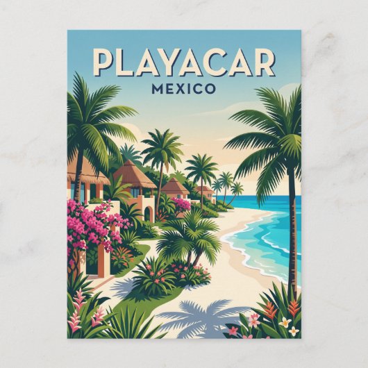 Playacar Mexico Briefkaart (Voorkant)