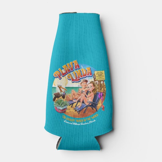 PlayaLinda Beer Bottle Coozie (Voorkant)