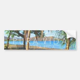 Playas del Coco Pura Vida Costa Rica Bumper Bumpersticker