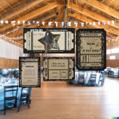 Playbill Bruiloft Details Kaart