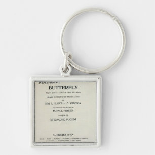 Playbill for Madame Butterfly by Giacomo Sleutelhanger