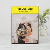 Playbill geïnspireerde dankkaart bedankkaart (Staand voorkant)