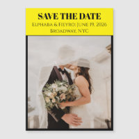 Playbill geïnspireerde save the date