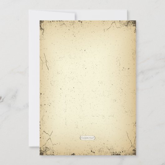 Playbill Storyline Formele bruiloft Nodig 3 uit Kaart (Achterkant)