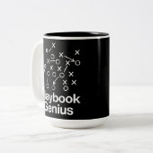 Playbook Genius Tweekleurige Koffiemok (Voorkant links)