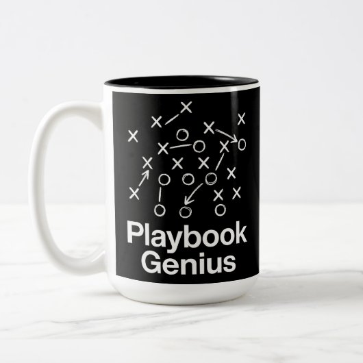 Playbook Genius Tweekleurige Koffiemok (Links)