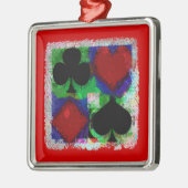 PLAYCARD PLAYS ONTWERP-versiering Metalen Ornament (Links)