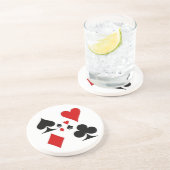 PLAYCARD SUITES GIFTS ZANDSTEEN ONDERZETTER (Zijkant)