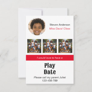 Playdate Invitation Kaart