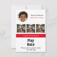 Playdate Invitation Kaart