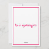 "Player 001 of my heart" love card Feestdagenkaart (Achterkant)