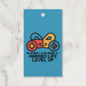 Player 1 & 2 Married Gamer Cadeaulabels (Achterkant)