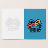 Player 1 & 2 Married Gamer Folie Kaarten (Binnen)
