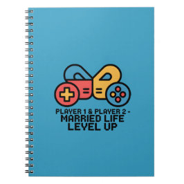 Player 1 & 2 Married Gamer Notitieboek