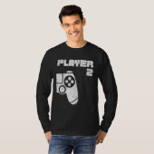 Player 1 Gamer Matching Brothers Friends T-shirt (Voorkant volledig)