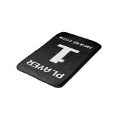 Player 1-gamerontwerp badmat (Gekanteld)