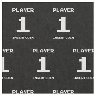 Player 1-gamerontwerp stof
