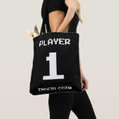 Player 1-gamerontwerp tote bag (Dichtbij)