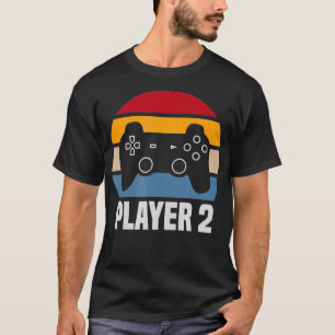Player 1 Player 2 Couple Matching Video Gamer T-shirt