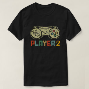 Player 1 Player 2 Matching Gamer Couple T-shirt