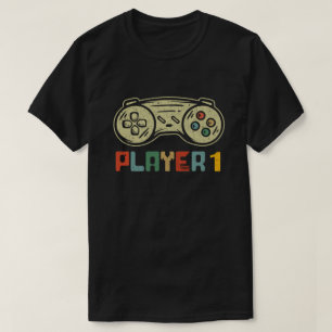 Player 1 Player 2 Matching Gamer Couple T-shirt