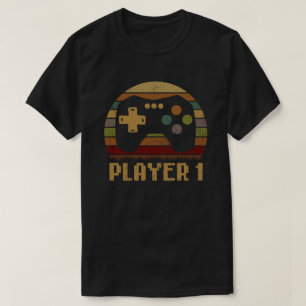 Player 1 Player 2 Matching Gamer Couple T-shirt