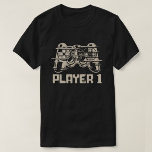 Player 1 Player 2 Matching Gamer Couple T-shirt