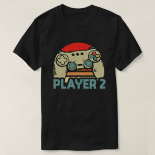 Player 1 Player 2 Matching Gamer Couple T-shirt