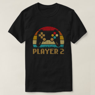 Player 1 Player 2 Matching Gamer Couple T-shirt