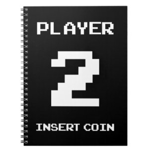 Player 2-gamerontwerp notitieboek
