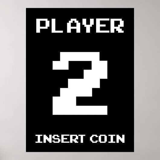 Player 2-gamerontwerp poster (Voorkant)