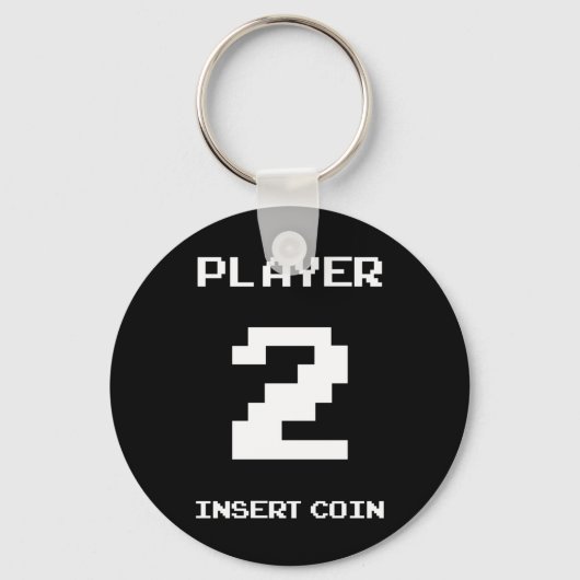 Player 2-gamerontwerp sleutelhanger (Voorkant)