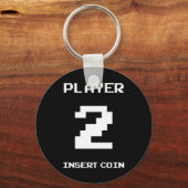 Player 2-gamerontwerp sleutelhanger (Voorkant)
