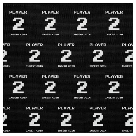Player 2-gamerontwerp stof (Swatch)