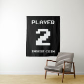 Player 2-gamerontwerp wandkleed (In situ)