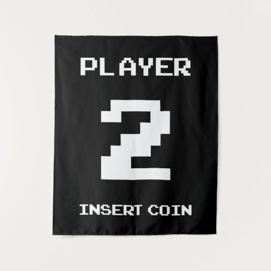 Player 2-gamerontwerp wandkleed (Voorkant)
