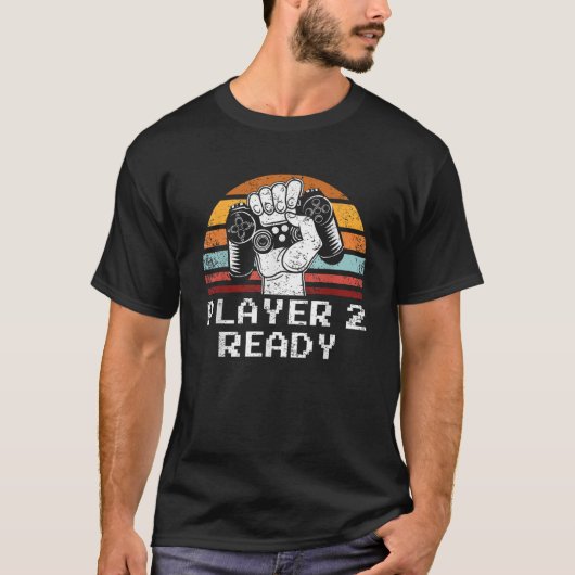 Player 2 Ready Gamer T-shirt (Voorkant)