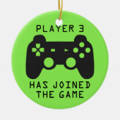 Player 3 heeft zich aangesloten bij de game keramisch ornament (Voorkant)