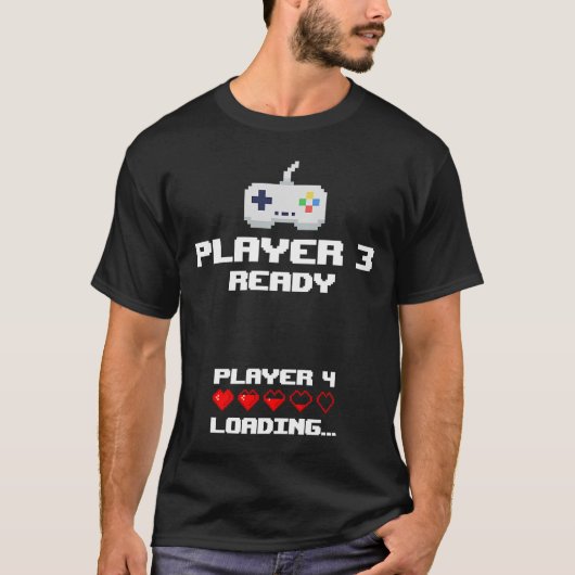 Player 3 Player 4 Loading Gamming New Baby T-shirt (Voorkant)