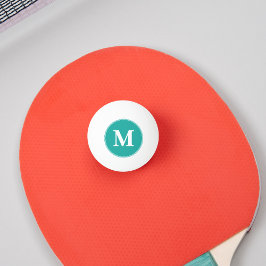 Player Coach Initiaal Monogrammed Table Tennis Bee Pingpongbal
