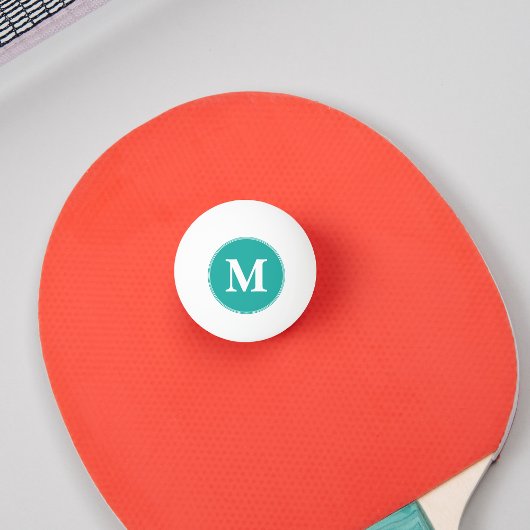 Player Coach Initiaal Monogrammed Table Tennis Bee Pingpongbal