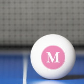 Player Coach Monogram Girly Pink Table Tennis Beer Pingpongbal (Net)