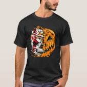 Player Halloween Pumpkin Skeleton Skull 1.png T-shirt (Voorkant)