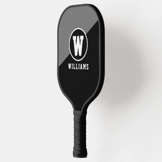 Player Name BLACK Pickleball Paddle (Links)