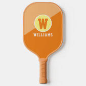 Player Name Tan Color Pickleball Paddle (Voorkant)
