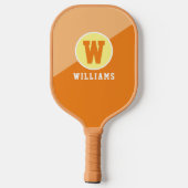 Player Name Tan Color Pickleball Paddle (Achterkant)