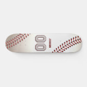 Player-nummer 00 - Koel Baseball-titels Skateboard (Horizontaal)