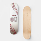 Player-nummer 00 - Koel Baseball-titels Skateboard (Voorkant)