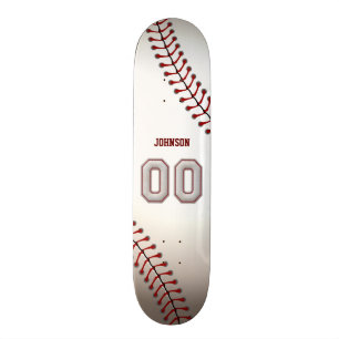 Player-nummer 00 - Koel Baseball-titels Skateboard