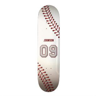 Player-nummer 09 - Koel Baseball-titels Persoonlijk Skateboard